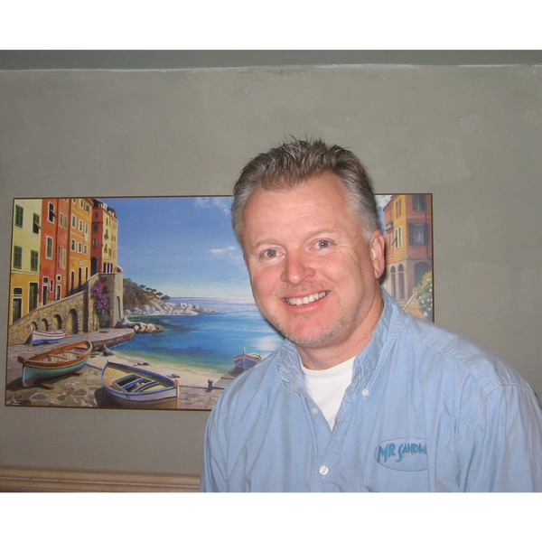 Mr. Sandman Hardwood Floors craftsman at work